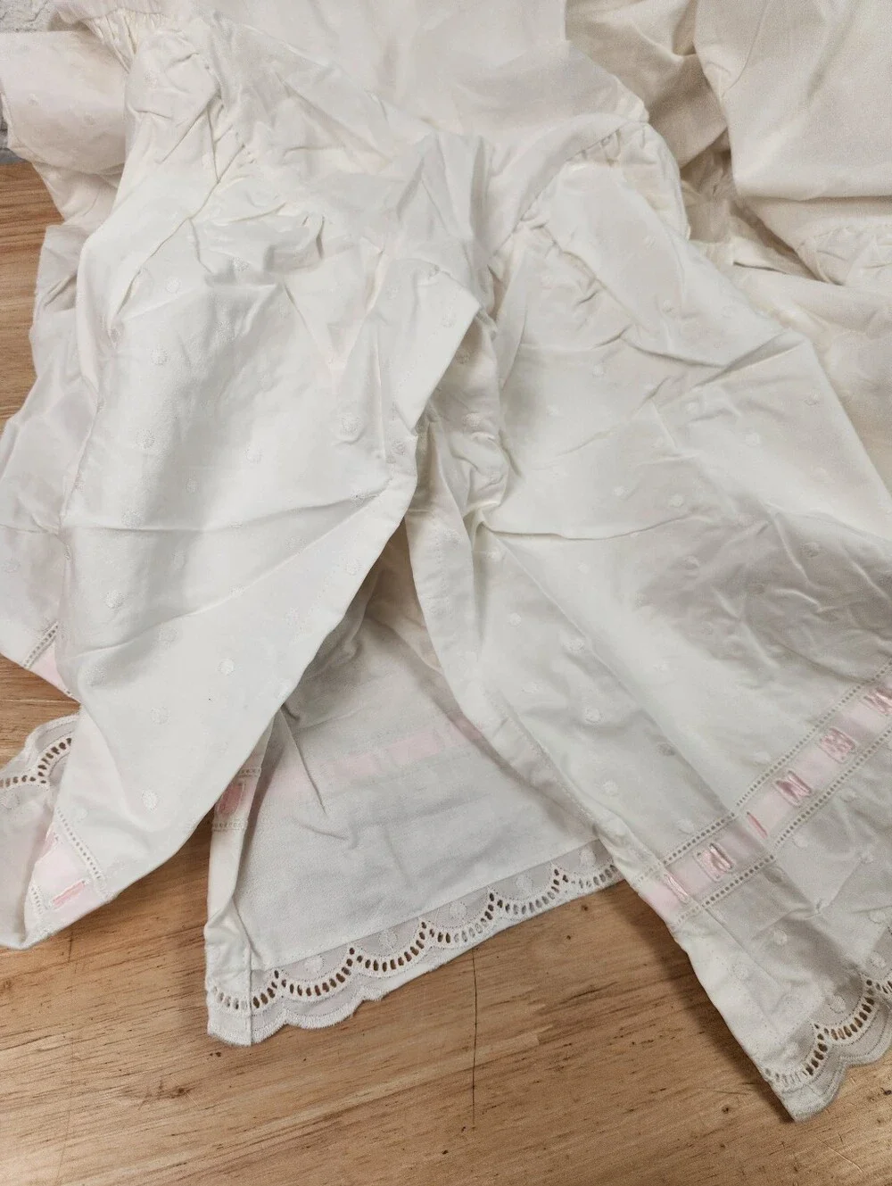 Pottery Barn Kids White Twin Bed Skirt 13